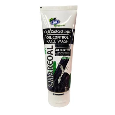 Charcoal Oil Control Face Wash 100ml - Activated Charocal Cleanser for Oily Skin