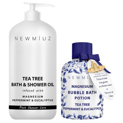 New Miuz Luxurious Tea Tree Magnesium Bath Set Pack of 2