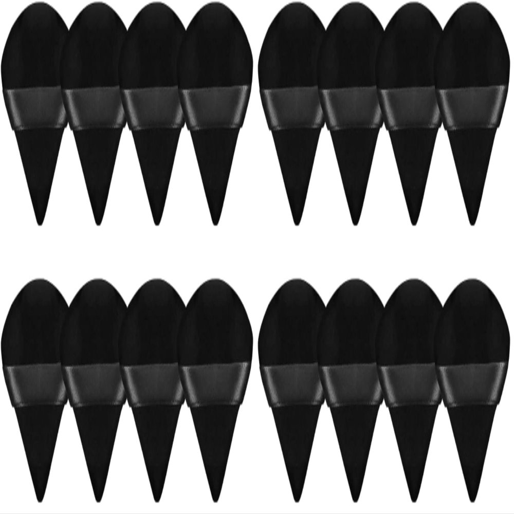 8 Pieces Triangle Powder Puff Face Soft Triangle Makeup Puff Velour Cosmetic Foundation Blender Sponge Beauty Makeup Tools (Pack of 2)