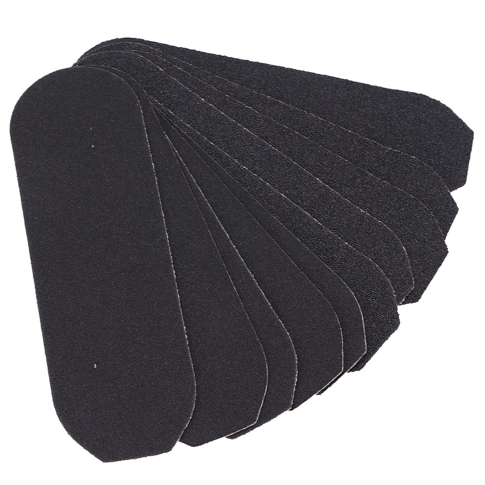 10pcs Replacement Pedicure File Refills, Coarse Fine Sandpaper Foot Rasp Refills Pads for Dead Skin Smoothing, 14 x 4.5cm Sandpaper, Professional Foot Care Tool with 3