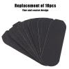 10pcs Replacement Pedicure File Refills, Coarse Fine Sandpaper Foot Rasp Refills Pads for Dead Skin Smoothing, 14 x 4.5cm Sandpaper, Professional Foot Care Tool with 3 view 4