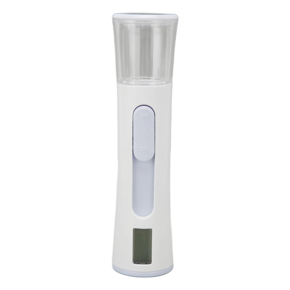 Dual Head Nano Steamer with LCD Skin Tester, Hydration Face Sprayer for Dry Skin, Portable 30ml Water Tank, Rechargeable 500mAh Li-Polymer