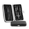 CFGH6FDF Nail Clippers Set 8 Pcs Manicure Nail Clipper Set Multifunction Household Stainless Steel Ear Spoon Nail Clippers Pedicure Nail Scissor Nail Trimming Kit(Black) view 1