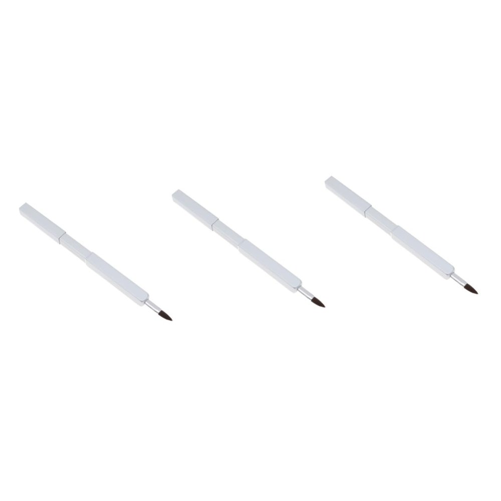MERRYHAPY 3pcs Makeup Tool Kit Lip Brush Retractable Lip Brush Applicator Bristles Portable for Routine