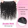 10A Deep Wave Human Hair Bundles - 18, 20, 22, 24 Inch Wet & Wavy - 100% Unprocessed Virgin Human Hair - 4 Bundles Deal - Real Human Hair Extensions view 3