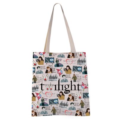 VAMSII Twil Movie Inspired Tote Bag Vampire Fans Gift Forks Washington(Twili tote)