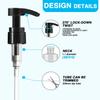 2-Pack Shampoo Pump for Liter 33.8 oz Shampoo and Conditioner, Pump Dispenser Fits Most Salon Bottles with 1.1" Wide Opening, Black & White Replacement Pump for Soft Hair Products, Body Wash, Lotion view 2