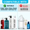 2-Pack Shampoo Pump for Liter 33.8 oz Shampoo and Conditioner, Pump Dispenser Fits Most Salon Bottles with 1.1" Wide Opening, Black & White Replacement Pump for Soft Hair Products, Body Wash, Lotion view 4