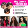 13x4 Deep Wave Lace Front Wigs Human Hair 28 Inch HD Transparent Human Hair Lace Frontal Wigs for Women 200% Density Deep Curly Lace Front Wigs with Baby Hair Pre Plucked Glueless Deep Wave Wig view 3