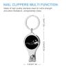 _Beach Heartbeat Nail Clippers Professional Fingernail and Toenail Clipper Cutters Manicure Tools for Adults view 2