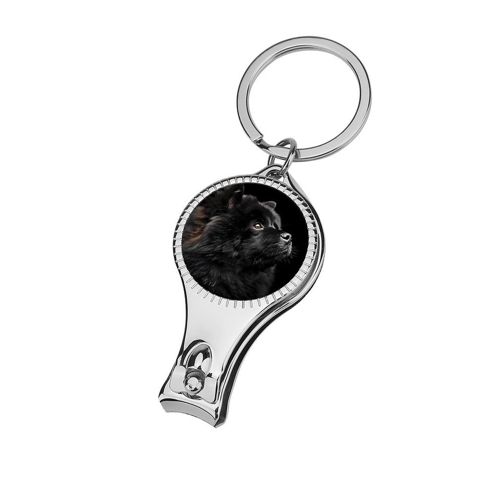 Black Chow Chow Nail Clippers Professional Fingernail and Toenail Clipper Cutters Manicure Tools for Adults