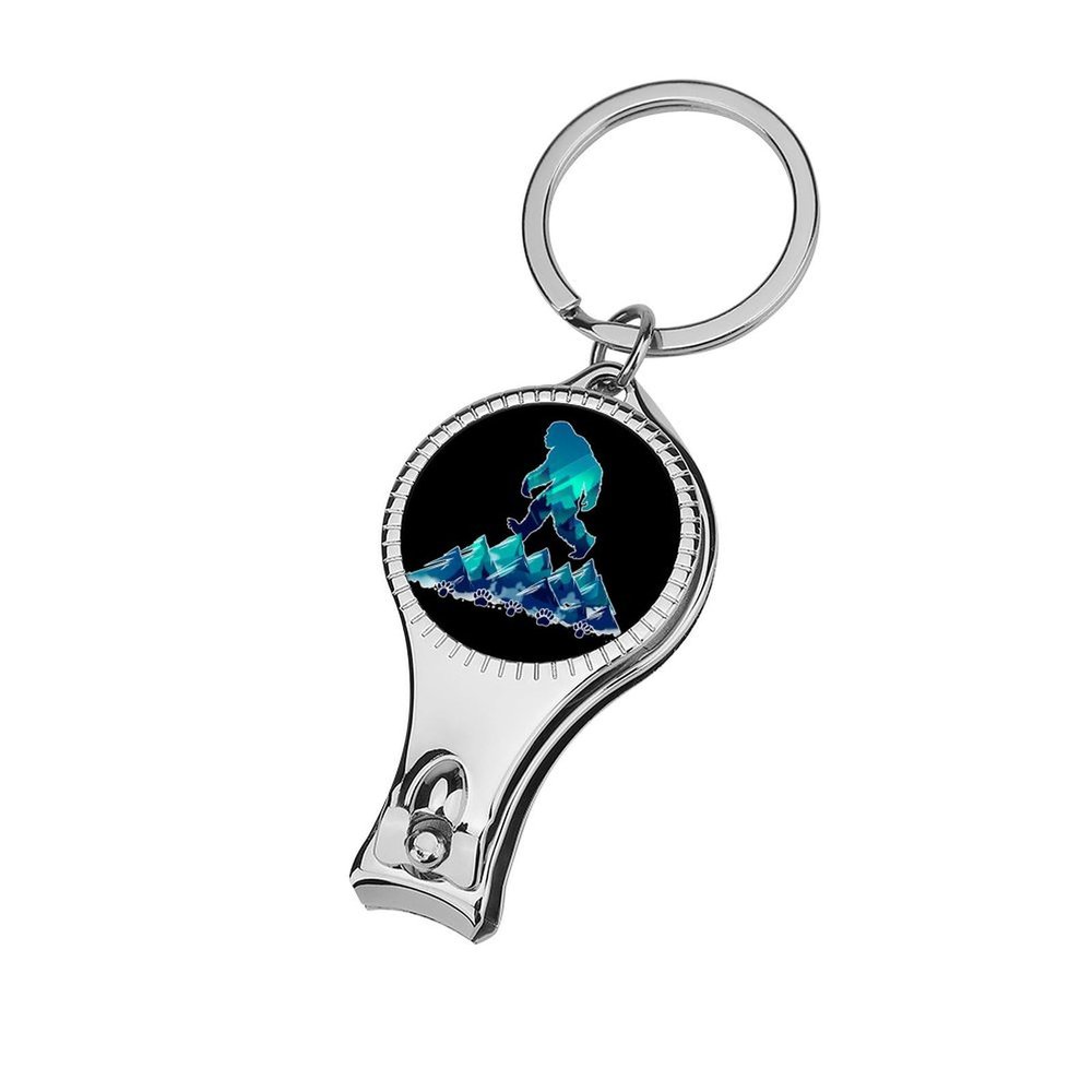 Bigfoot Pawprint Sasquatch Mountains Nail Clippers Professional Fingernail and Toenail Clipper Cutters Manicure Tools for Adults