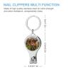 Cute Highland Cow Eating Wildlife Nail Clippers Professional Fingernail and Toenail Clipper Cutters Manicure Tools for Adults view 2