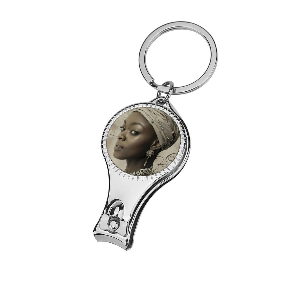 African American Black and Silver Woman Nail Clippers Professional Fingernail and Toenail Clipper Cutters Manicure Tools for Adults