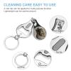 African American Black and Silver Woman Nail Clippers Professional Fingernail and Toenail Clipper Cutters Manicure Tools for Adults view 3