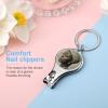 African American Black and Silver Woman Nail Clippers Professional Fingernail and Toenail Clipper Cutters Manicure Tools for Adults view 4