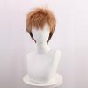 QWIFCMJF -Cosplay Wig on Tn Jean Kirstein Cosplay Wig Spiky Brown Wig Short Heat Resistant Hair with Wig Cap Halloween Wig for Men view 3
