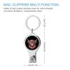 U.S Flag USA Highland Cow Nail Clippers Professional Fingernail and Toenail Clipper Cutters Manicure Tools for Adults view 2