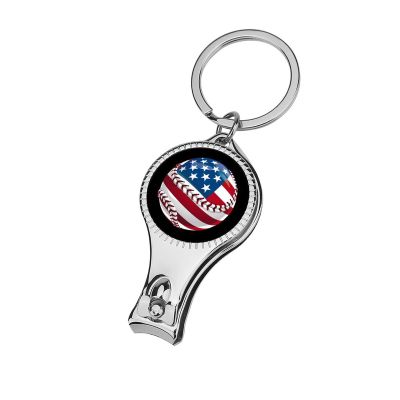 American Flag Baseball Nail Clippers Professional Fingernail and Toenail Clipper Cutters Manicure Tools for Adults