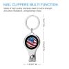 American Flag Baseball Nail Clippers Professional Fingernail and Toenail Clipper Cutters Manicure Tools for Adults view 2