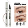 2 Pack Microblading Eyebrow Pen and Brow Tint for Women with Angled Brush & Dip to Effortlessly Create Natural Hair Like Brows, Waterproof Fast Eye Brow Makeup Pencil, Last All Day (Taupe) view 4