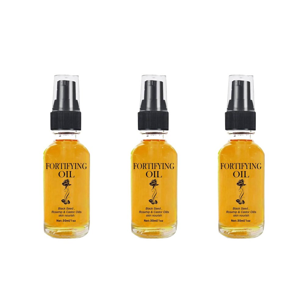 3Pcs Rosehip Oil, Castor Oil Black Seed Oil Rosehip Oil Face Serum, Nourishing Face Skin, Yellow