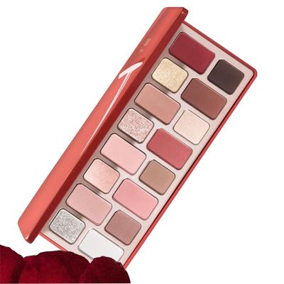 ChongTai 1PC NEW Qianyan 16 Colors Eyeshadow Palette, QianYan Eyeshadow Multichrome Shimmer Matte Facial Highlighter Eyeshadow Palette (Qingmu)