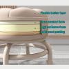 UHRLGHS Stool Saddle Stool Small Stool Low Rolling Stool Roller Stool with Wheels and Back Support Short Roller Seat Chair 360 Rotating (C One Size) view 3