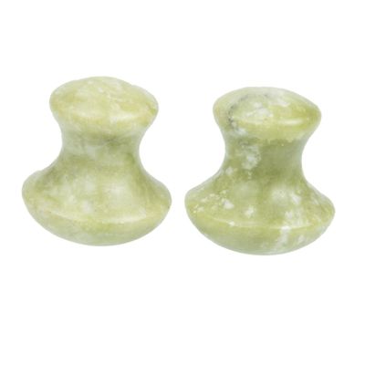 MUSISALY 2pcs Mushroom-shape Facial Roller Gua Tool for Face Massage Natural Rose Quartz for Wrinkle Prevention Relaxation Massage for Neck Shoulders