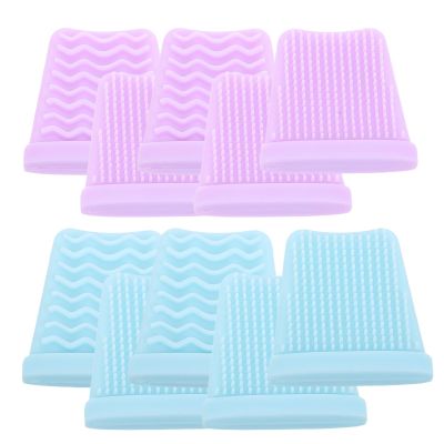Beaupretty 10pcs Blackhead Removal Tool Silicone Sleeve Durable Face Scraper Cover for Facial Cleaning Spatula Scratch Prevention and Versatile Use Home Beauty Salons