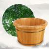 Foot Basin Wooden Bucket Household Sauna Bucket Solid Wood Natural,Wood Foot Tub Relax Pedicure Foot Bath,Household Wooden Bucket, Durable,Drop- (Wood Color) Foot Bath view 2