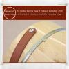 Foot Tub Wooden Foot Basin Solid,with Handle Natural Thicken Foot Basin,Household Wooden Bucket, Durable,Drop- (Wood Color) Foot Bath view 2