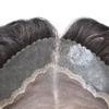 Toupee for Men Fine Mono Mens Toupee Human Hair Thin Skin Front Mens Hair Piece Indian Human Hair Replacement Systems NPU Hair Piece #1B20 1B# OFF BLACK WITH 20% SYNTHETIC GREY view 3