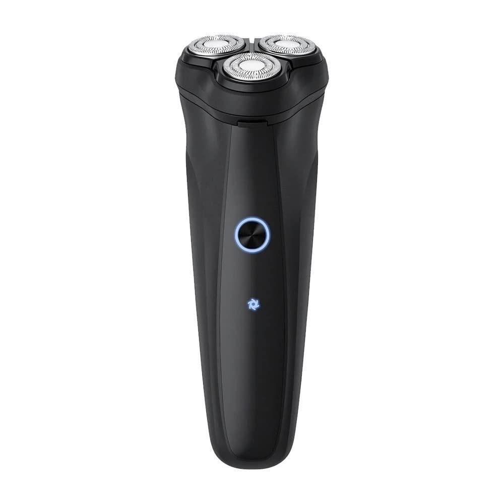Electric Shaver for Men Floating Head USB Rechargeable Electric Razor High Face Shaving Machine Power Beard Trimmer(Black)