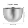 Beaupretty 2pcs Stainless Steel Shaving Soap Foaming Bowl Double Layer Lathering Dish for Men Shaving Container for Home and Travel Metal Design for Enhanced view 2
