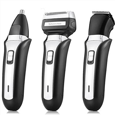 Electric Shaver Beard Trimmer for Men Razor Nose Waterproof Hair Trimmer Hair Cutting Kit 3 in 1 USB Rechargeable