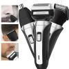 Electric Shaver Beard Trimmer for Men Razor Nose Waterproof Hair Trimmer Hair Cutting Kit 3 in 1 USB Rechargeable view 4