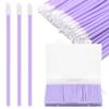GEMSANVA 240 Pieces Disposable Lip Wands Lip Brushes,Lipstick Applicator Brushes Lip Gloss Wand,Soft Lint Free,Eyes & Lips Makeup Applicator Wands ToolsPURPLE view 1
