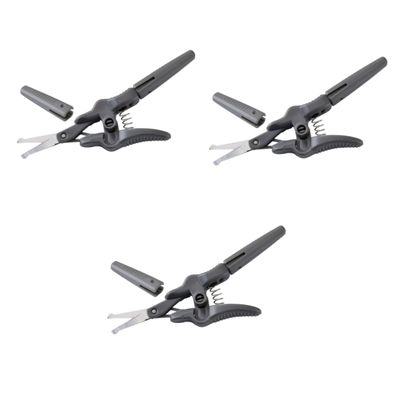 OSOLADY 3pcs Trimming Scissor Scissors for Beard Grooming and Eyebrow Shaping Ergonomic Design for Precision Facial Hair Trimming for Nose Hair and Beard Care