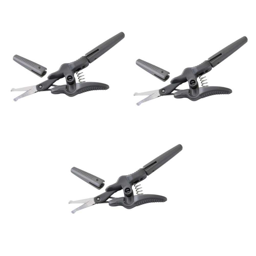 OSOLADY 3pcs Trimming Scissor Scissors for Beard Grooming and Eyebrow Shaping Ergonomic Design for Precision Facial Hair Trimming for Nose Hair and Beard Care