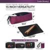2-in-1 Hot Hair Tools Travel Bag, Removable Heat-Resistant Silicone Mat, Clear Pockets for Accessories, Protects Surfaces from Burns, Ideal for Curling & Flat Irons, Includes Heat-Resistant Glove view 4