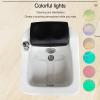 ZIHESY Home Foot Spa Pedicure Tub Foot Bath Acrylic Pedicure Bowl, Footbath with Massage Colorful Lamp & Shiatsu Massage for Feet Relaxation Improve Blood Circulation view 3