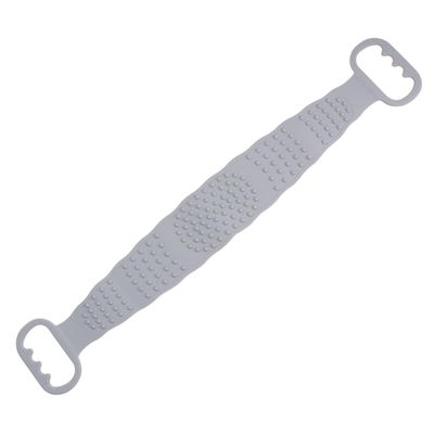 ADOCARN Long Strip Exfoliating Bath Shower Loofah Back Scrubber Silicone Body Scrubber Tool Grey Random Style
