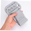 ADOCARN Long Strip Exfoliating Bath Shower Loofah Back Scrubber Silicone Body Scrubber Tool Grey Random Style view 2