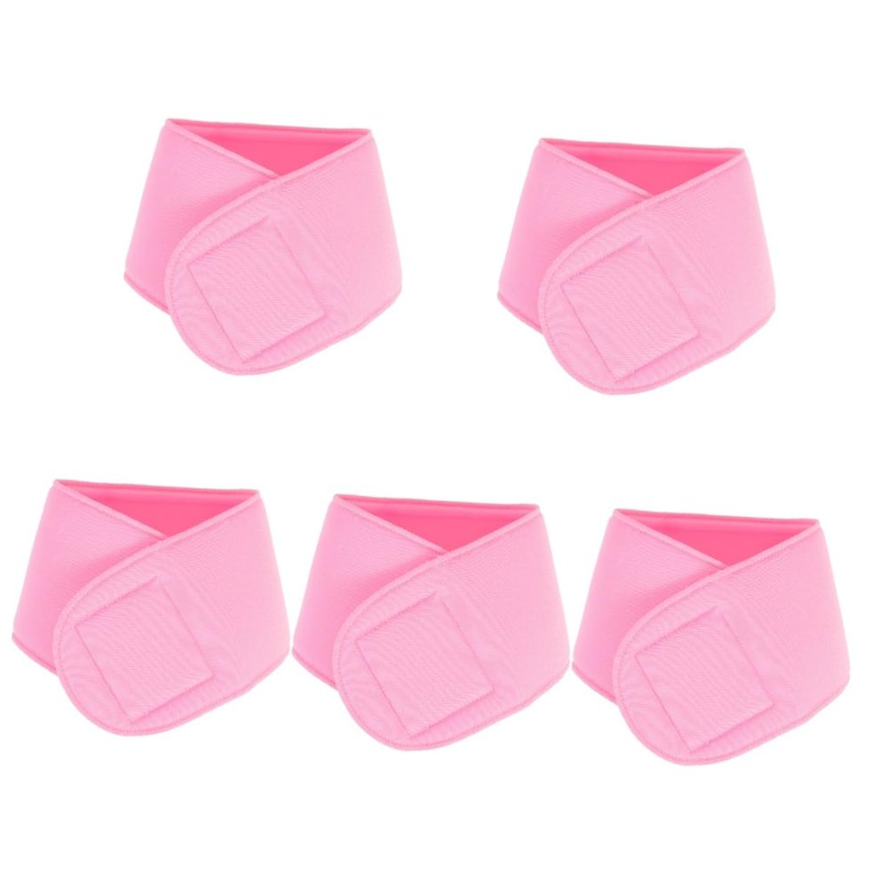 Healifty 5pcs Cervical Fixation Tape Neck Gel Band Neck Care Pad Neck Wrinkle Patches Neck Skin Care Strap Neck Patch Skin Smoothing Neck Strap Moisturizing Neck Essential Oil Pink