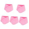 Healifty 5pcs Cervical Fixation Tape Neck Gel Band Neck Care Pad Neck Wrinkle Patches Neck Skin Care Strap Neck Patch Skin Smoothing Neck Strap Moisturizing Neck Essential Oil Pink view 1