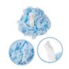 ADOCARN Lace Mesh Bath Ball Exfoliating Shower Sponge for Men and Women Durable Sky-Blue Bath Scrubber for Gentle Cleansing and Skin Care for Home Use view 2