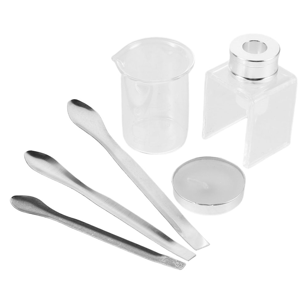 Beatifufu DIY Lipstick Repair Kit Comprehensive Set Silicone Molds Graduated Beakers Tools for Beginners Experts