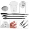 Beatifufu DIY Lipstick Repair Kit Comprehensive Set Silicone Molds Graduated Beakers Tools for Beginners Experts view 4
