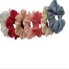 100% Cotton scrunchies, Double Gauze, Hair Accessories, Hair Ties (Cream) view 2